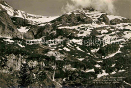 12737570 Col Du Pillon Glacier Et Cascade Du Dard Et Le Scex Rouge Gebirgspanora - Altri & Non Classificati