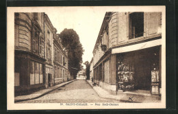 CPA Saint-Calais, Rue Sadi-Carnot, Vue De La Rue  - Saint Calais