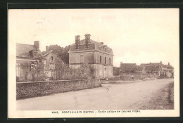 CPA Pontvallain, École Laique De Jeunes Filles  - Pontvallain