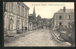 CPA La Chapelle-d'Aligné, Entrée Route De Durtal  - Autres & Non Classés