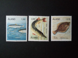 ALAND MI-NR. 38-40 POSTFRISCH(MINT) FISCHE 1990 HECHT FLUNDER STRÖMLING - Ålandinseln