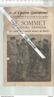 Bb // Vintage // Old French Movie Program / Affichette Programme Cinéma LE SOMMET // L'equipage Vanell Aumont - Programmi