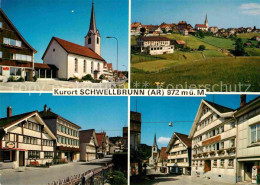 12733153 Schwellbrunn Teilansichten Kurort Kirche Strassenpartien Schwellbrunn - Autres & Non Classés