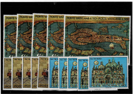 VATICANO ,"Salvaguardia Di Venezia" ,5 Serie Complete MNH ,qualita Ottima - Unused Stamps