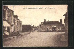 CPA Le Breil-sur-Mérize, La Place D'Armes  - Other & Unclassified