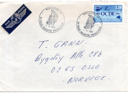 77822 - Frankreich - 1991 - 3,20F OECD EF A LpBf TULLE - PHILATELIE -> Norwegen - Covers & Documents