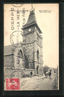 CPA Neuville-les-Dieppe, Le Clocher, An Der L'Église  - Dieppe