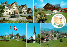 12731520 Stein AR Panorama Brunnen Platz Kirche Teilansicht  Stein AR - Sonstige & Ohne Zuordnung