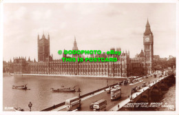 R534359 London. Westminster Bridge And Houses Of Parliament. Valentine. RP - Autres & Non Classés