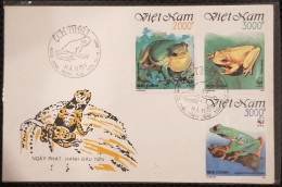 FDC WWF W.W.F. Vietnam Viet Nam Cover 1991 : Frogs / Frog (Ms622) - Vietnam