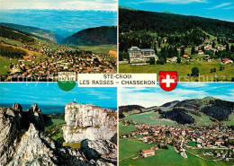 12727112 Sainte Croix VD Les Rasses Et Le Chasseron Gebirgspanorama Fliegeraufna - Sonstige & Ohne Zuordnung