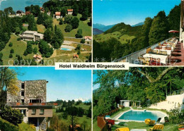 12727090 Buergenstock Vierwaldstaettersee Hotel Waldheim Swimming Pool Alpenblic - Autres & Non Classés