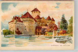 12726762 Chillon Chateau De Chillon Kuenstlerkarte Chillon - Autres & Non Classés