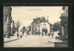 CPA Chagny, Rue De Beaune, Vue De La Rue  - Chagny