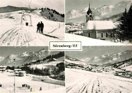 12726541 Soerenberg LU Wintersportplatz Kirche Alpenpanorama Soerenberg - Sonstige & Ohne Zuordnung