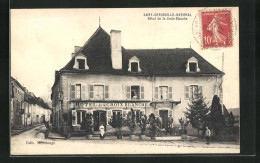 CPA Saint-Gengoux-le-National, Hotel De La Croix-Blanche  - Other & Unclassified