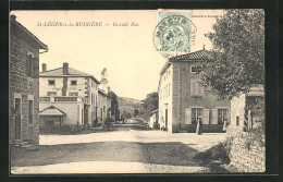 CPA St-Léger-s-la-Bussière, Grande Rue, Vue De La Rue  - Other & Unclassified