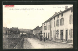 CPA St-Maurice-les-Chateauneuf, Grande Rue, Vue De La Rue  - Other & Unclassified