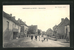 CPA Chevagny-sur-Guye, Grande-Rue, Vue De La Rue  - Other & Unclassified