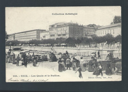 CPA - 06 - Nice - Les Quais Et Le Paillon - Animée - Circulée En 1905 - Andere & Zonder Classificatie