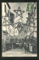 CPA Charolles, Festival 1913, Rue Gambetta  - Charolles