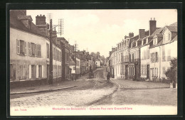 CPA Marseille-en-Beauvaisis, Grande-Rue Vers Grandvilliers, Vue De La Rue  - Marseille-en-Beauvaisis