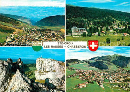 12725592 Ste Croix VD Fliegeraufnahme Les Rasses Chasseron  Ste-Croix - Autres & Non Classés