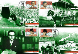 Indonesia 2002, Centenary, 4x Maximum Card - Indonesië