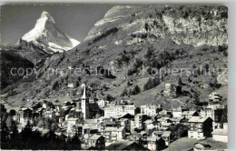 12724713 Zermatt VS Matterhorn Teilansicht Kirche Zermatt - Other & Unclassified