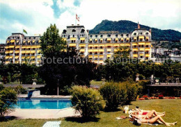 12721954 Montreux VD Le Montreux Palace Hotel Pool Montreux - Autres & Non Classés