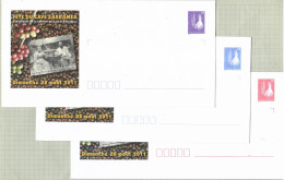 New Caledonia 2011, Coffee, Cafe, Postal Stationery, Pre-Stamped Envelope, Set Of 3, MNH** - Sonstige & Ohne Zuordnung