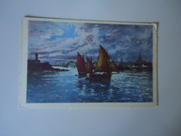 ITALY   POSTCARDS  PAINTINGS  BOATS   FOR MORE PURCHASES 10% DISCOUNT - Other & Unclassified