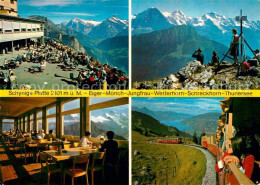 12720960 Schynige Platte Bergrestaurant Bergbahn Gipfelkreuz Bergwandern Alpenpa - Sonstige & Ohne Zuordnung