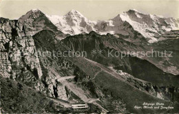 12719834 Schynige Platte Panorama Mit Eiger Moench Und Jungfrau Berner Alpen Sch - Autres & Non Classés