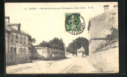 CPA Cuts, Route De Noyon à Soissons, Côté Est  - Noyon