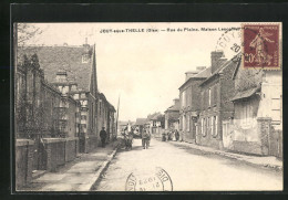 CPA Jouy-sous-Thelle, Rue Du Plaine, Maison Lescoffier  - Autres & Non Classés