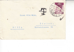 ECUADOR 1938 - Yvert  365 Expo Su Lettera Per La Svizzera (Zurigo) - Ecuador