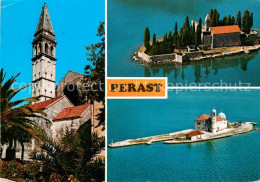 73782624 Perast Kotor Montenegro Sveti Nikola Kirche Insel Luftbild  - Montenegro