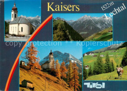 73782613 Kaisers Lechtal Tirol AT Panorama Bergdorf Kirche Alpenpanorama  - Sonstige & Ohne Zuordnung