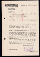 Firmenrechnung "Anton Wingen Jr." Fabrik Feiner Stahlwaren Solingen 1934, Aktenlochung - Other & Unclassified