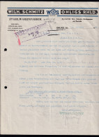 Firmenrechnung "Wilh. Schmitz, Ohligs" Stahlwarenfabrik, 1930, Aktenlochung - Other & Unclassified