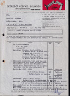 Firmenrechnung "Gebrüder Neef KG, Präzisionswerkzeugfabrik, 1979, Aktenlochung - Andere & Zonder Classificatie