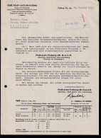 Rechnung Der "Südd. Schugh.- Und Lederzeitung", Freiburg 1934, Aktenlochung - Other & Unclassified