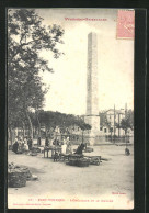 CPA Port-Vendres, L`Obélisque Et Le Marché  - Port Vendres