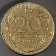 Monnaie France - 1989 - 20 Centimes Marianne - 20 Centimes