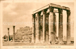 73782276 Athenes Athen Temple De Jupiter Vue Generale Avec L Acropole Au Fond At - Grecia