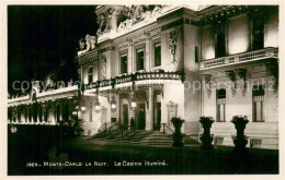 73782222 Monte-Carlo Monaco La Nuit Le Casino Illumine  - Andere & Zonder Classificatie