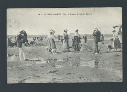 CPA - 80 - Cayeux-sur-Mer - Sur Le Sable à Marée Basse - Animée - Circulée En 1908 - Cayeux Sur Mer