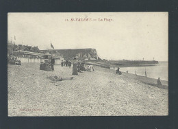 CPA - 80 - St-Valery - La Plage - Animée - Non Circulée - Saint Valery Sur Somme