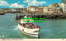 R535276 Pleasure Boat In Bridlington Harbour. 64. Color Gloss View Series. Bamfo - Wereld